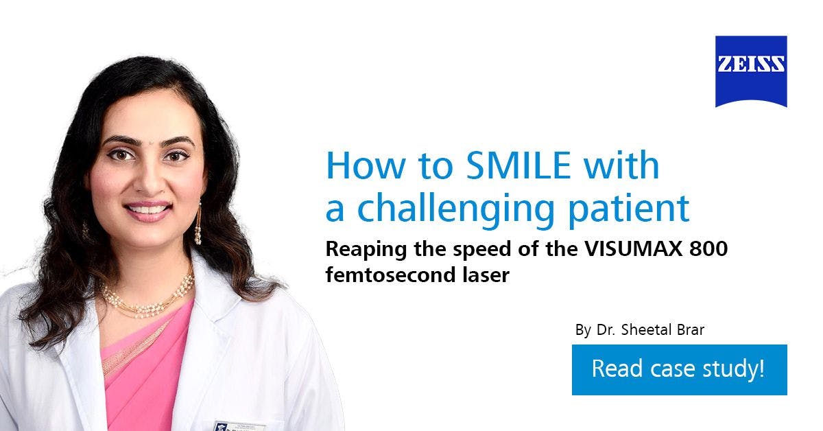 How to SMILE with a challenging patient – Reaping the speed of the VISUMAX 800 femtosecond laser
