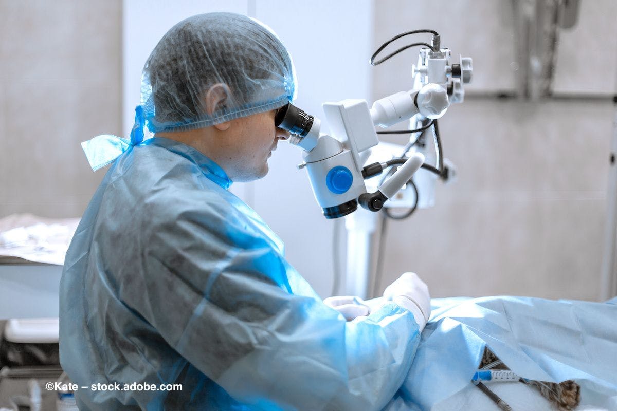 An ophthalmic surgeon operates on a patient. Image credit: ©Kate – stock.adobe.com