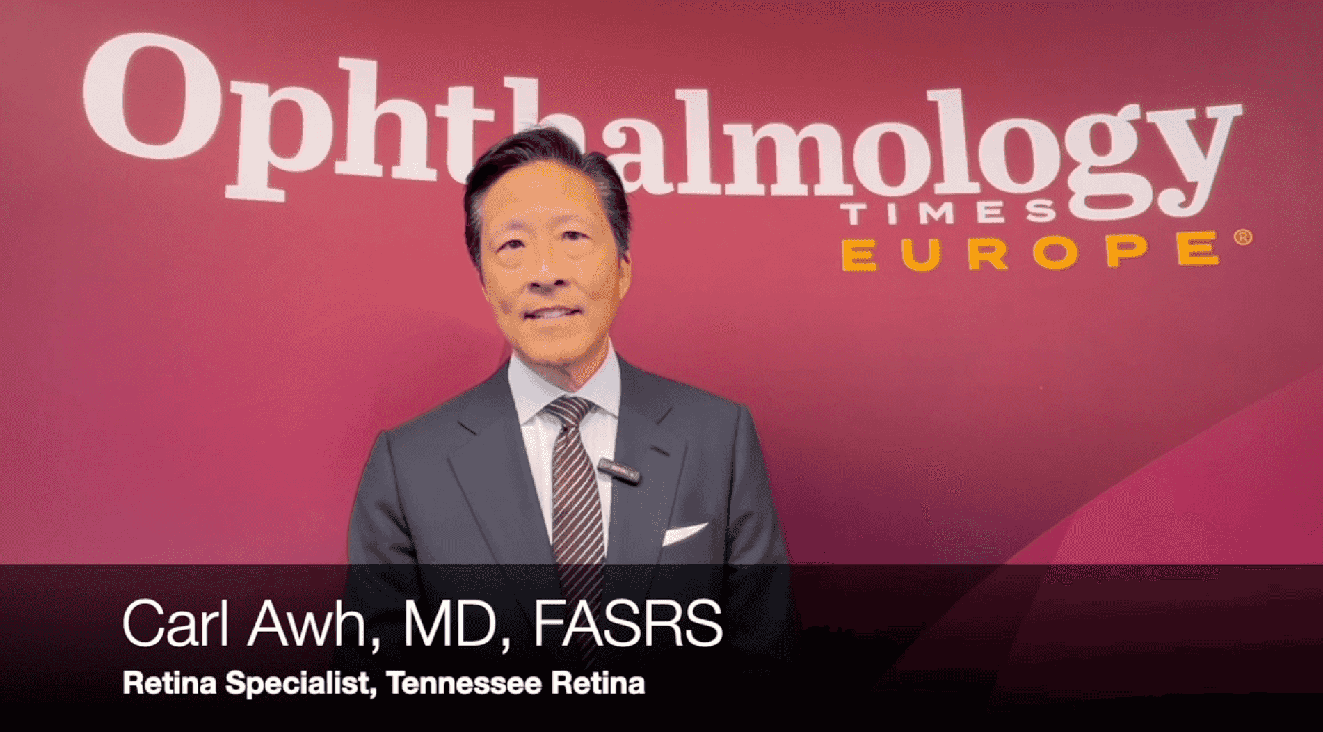 Carl Awh, MD, FASRS, speaks about the American Society of Retina Specialists (ASRS) at EURETINA