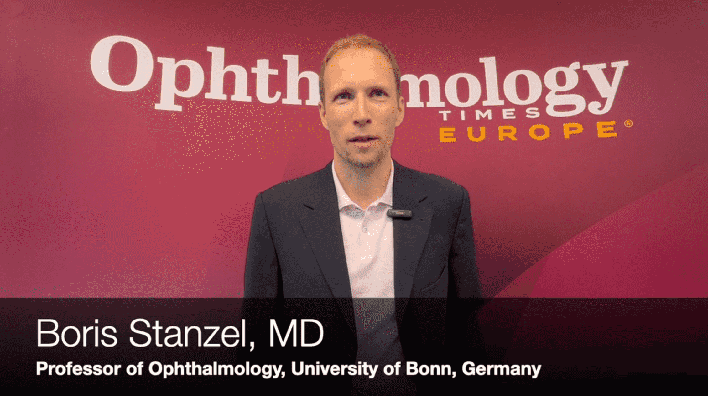 Boris Stanzel, MD, Professor of Ophthalmology, University of Bonn, Germany, at the 2024 EURETINA meeting