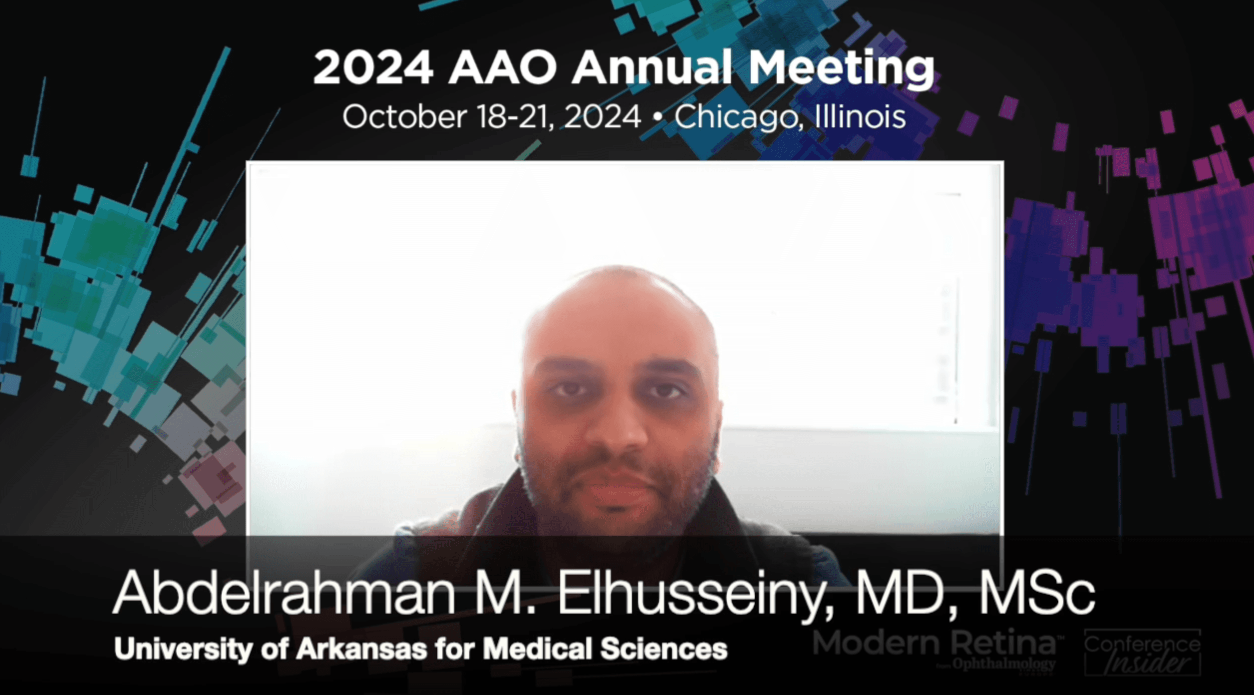 Abdelrahman Elhusseiny, MD, MSc, discusses his AAO presentation on risk of posterior capsular rupture in fellow-eyes cataract surgery