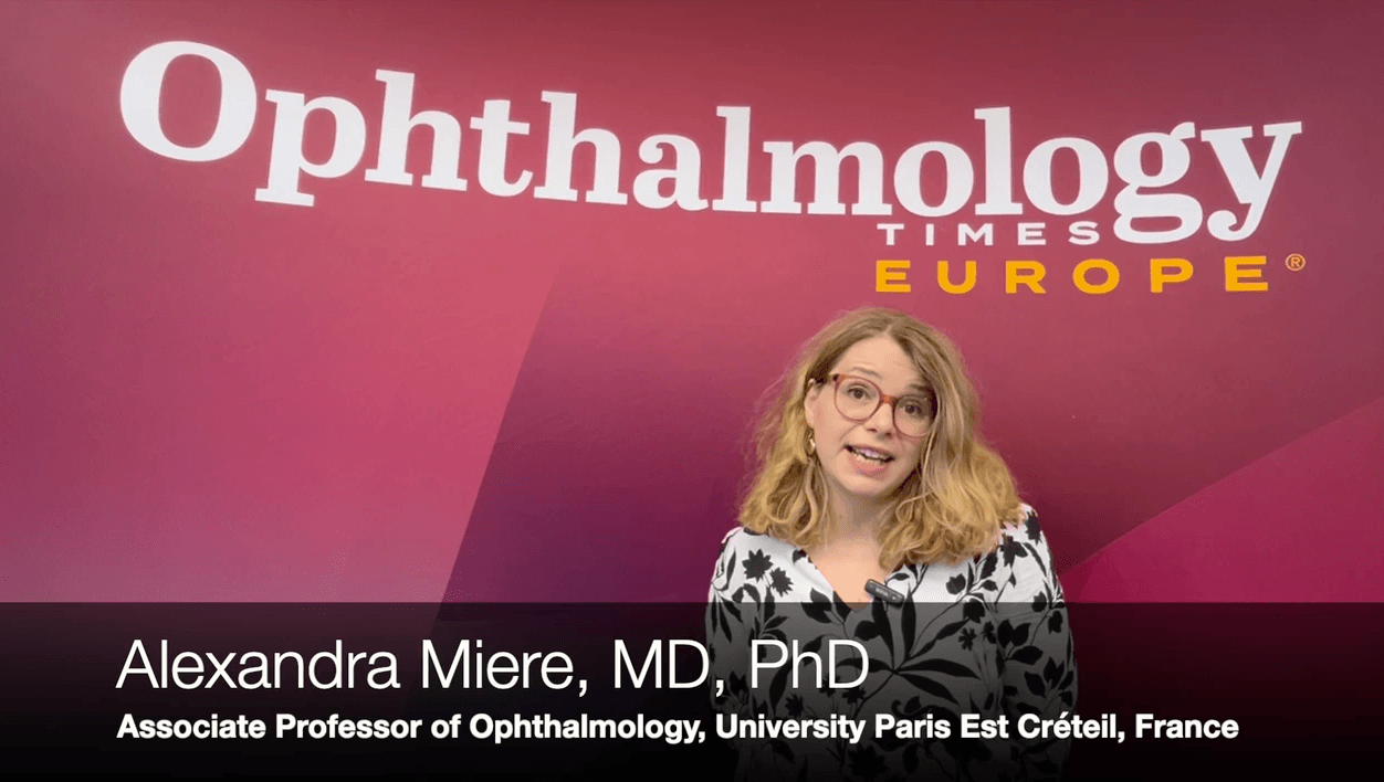 Alexandra Miere, MD, PhD, Associate Professor of Ophthalmology, University Paris Est Créteil, France, speaks at EURETINA