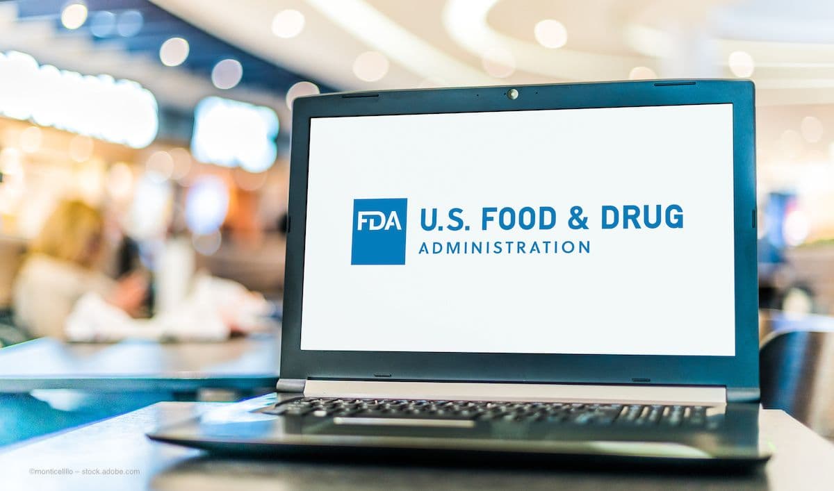 The FDA logo on a laptop computer. Image credit: ©monticellllo – stock.adobe.com