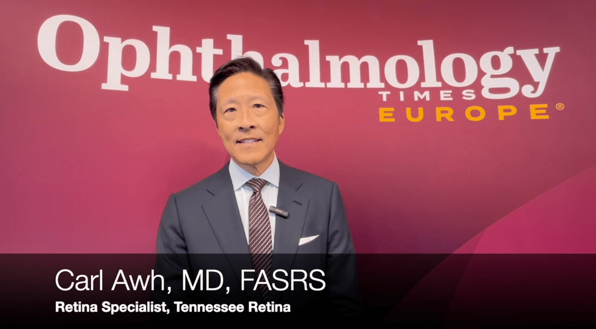 Carl Awh, MD, FASRS, speaks about the American Society of Retina Specialists (ASRS) at EURETINA