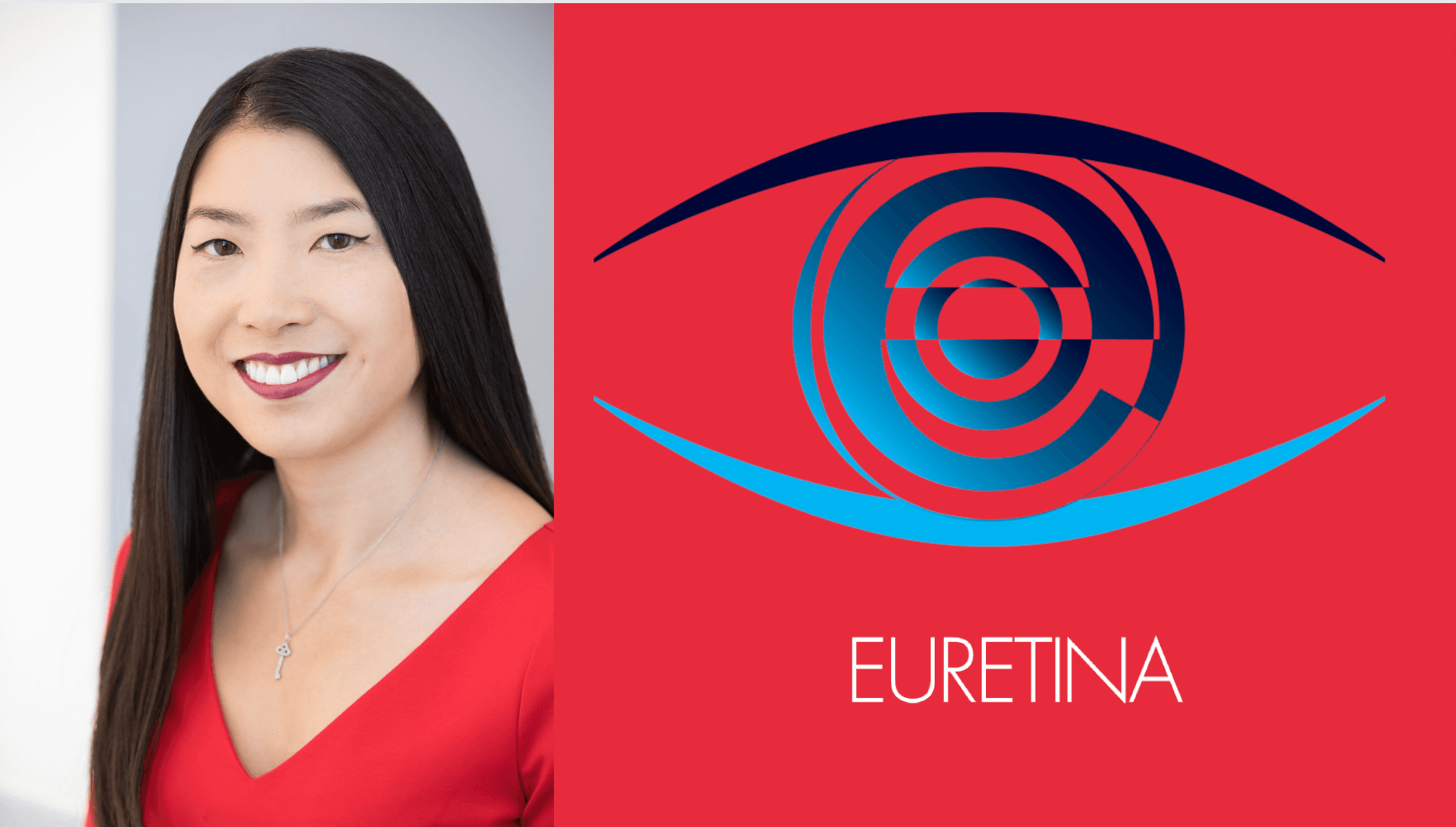 Margaret A. Chang, MD, MS, and the EURETINA logo