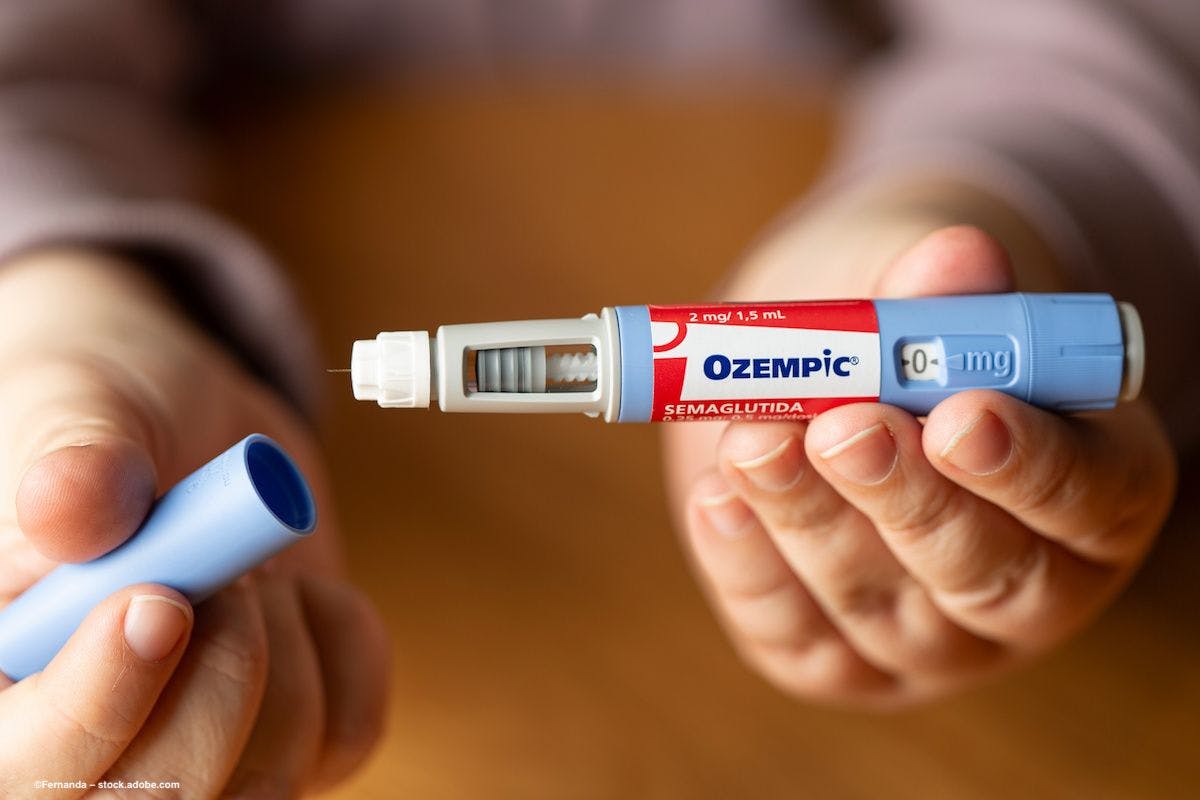 A 2mg branded Ozempic injector. Image credit: ©Fernanda – stock.adobe.com