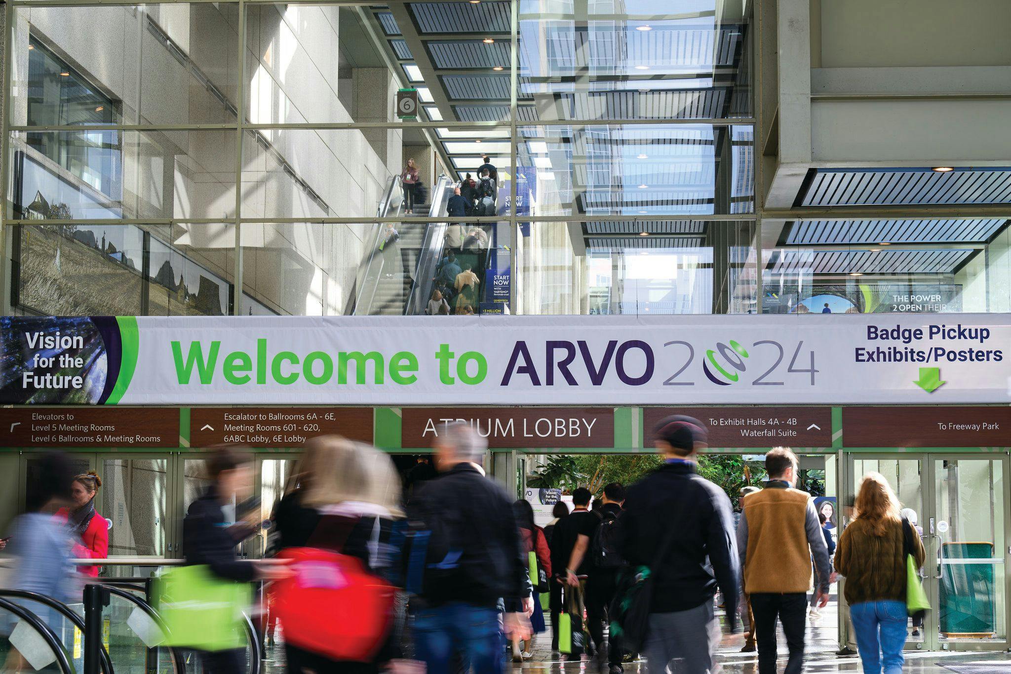 The entrance to the 2024 ARVO meeting. Image provided courtesy of the Association for Research in Vision and Ophthalmology (ARVO).