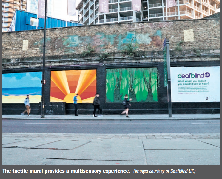 Deafblind charity gets support from trendy Shoreditch, UK art collective
