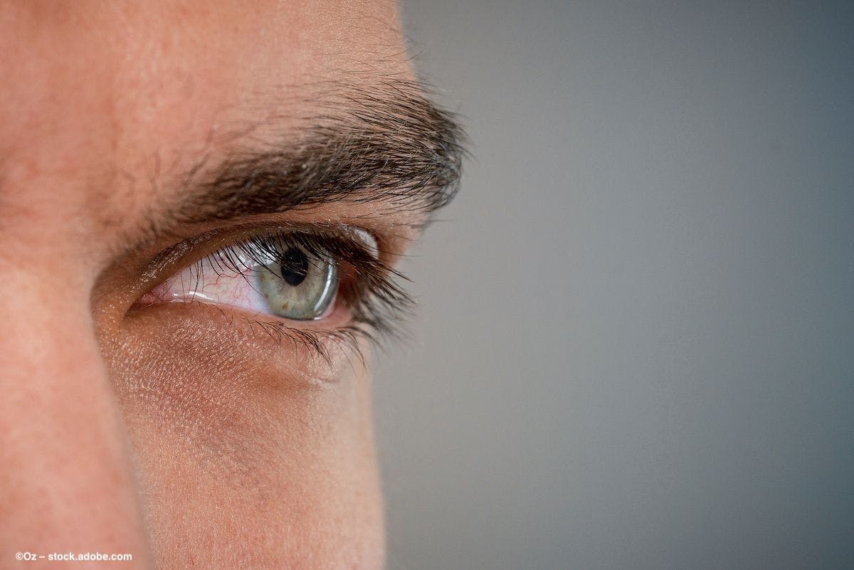 A close-up image of an adult's eye and eyelashes. Image credit: ©Oz – stock.adobe.com