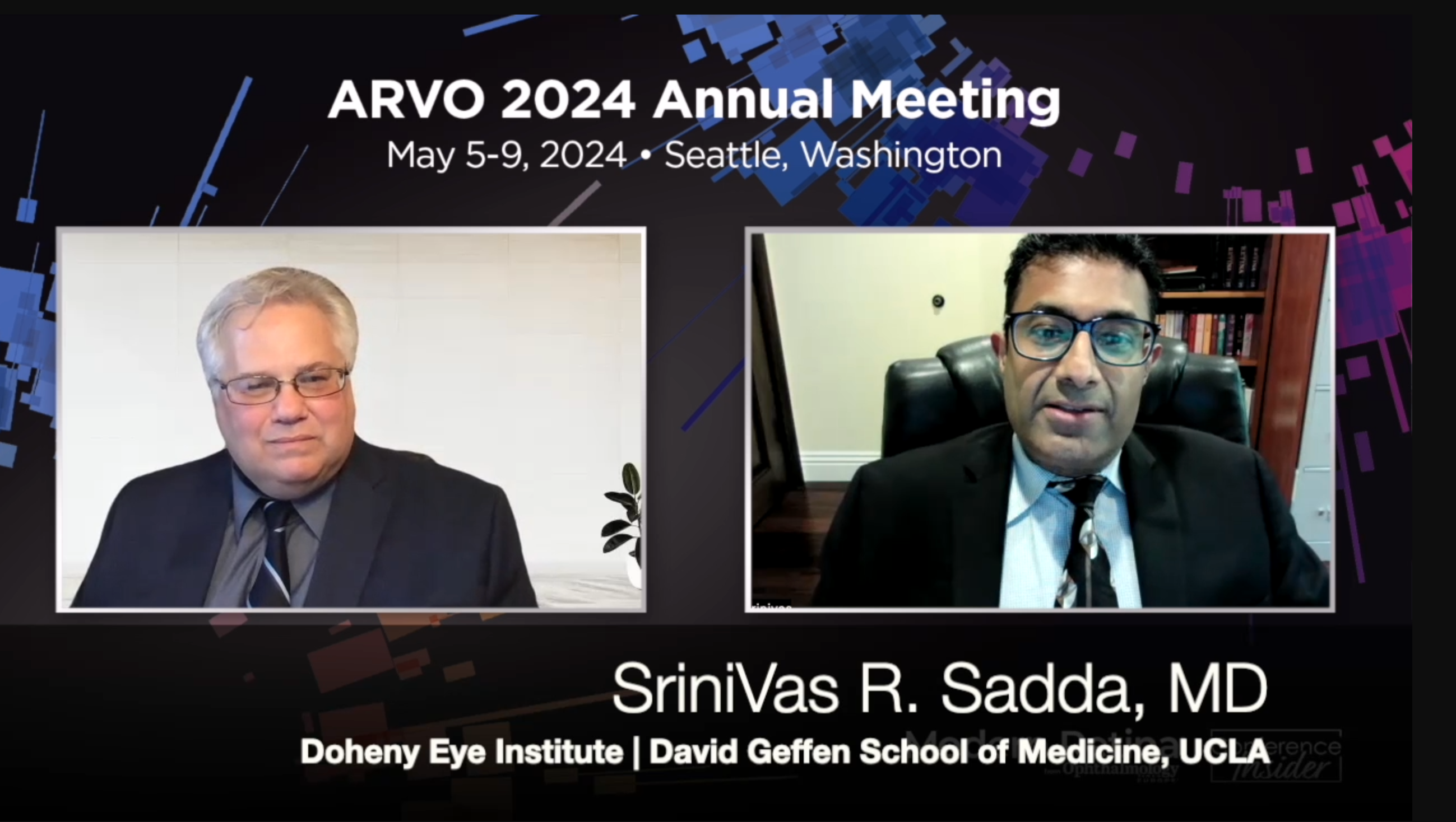 ARVO 2024: President-elect SriniVas Sadda, MD, speaks with David Hutton of Ophthalmology Times
