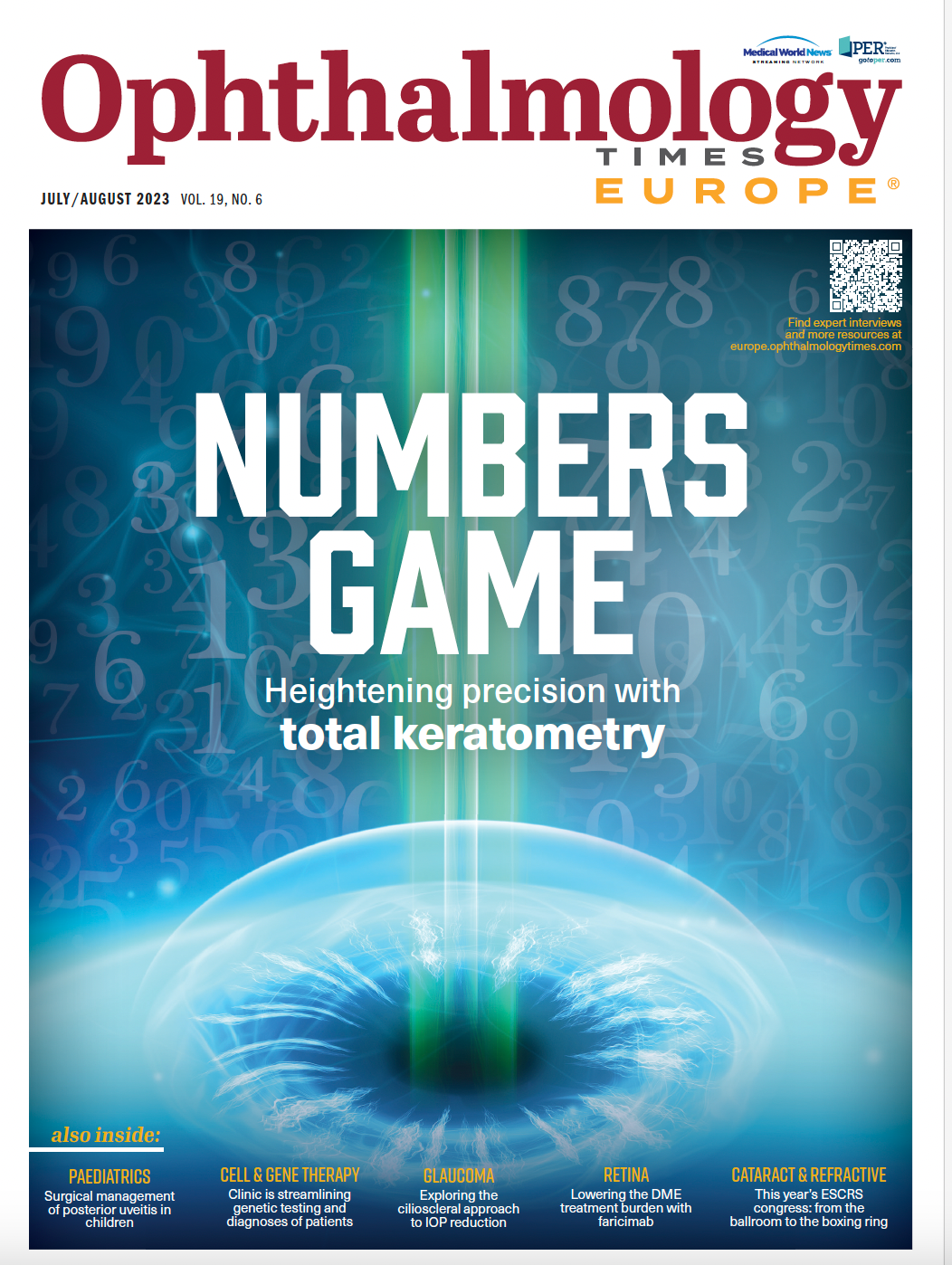Cover of Ophthalmology Times Europe July/August 2023