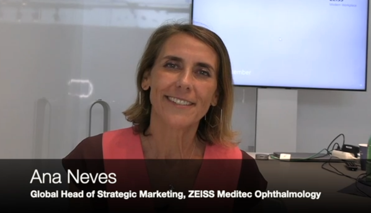 Ana Neves, head of global marketing for ZEISS Meditec Ophthalmology