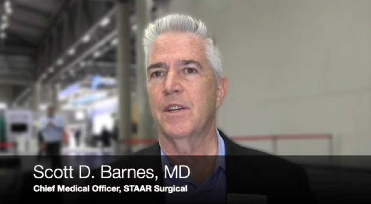 Scott D Barnes, MD, CMO of STAAR Surgical