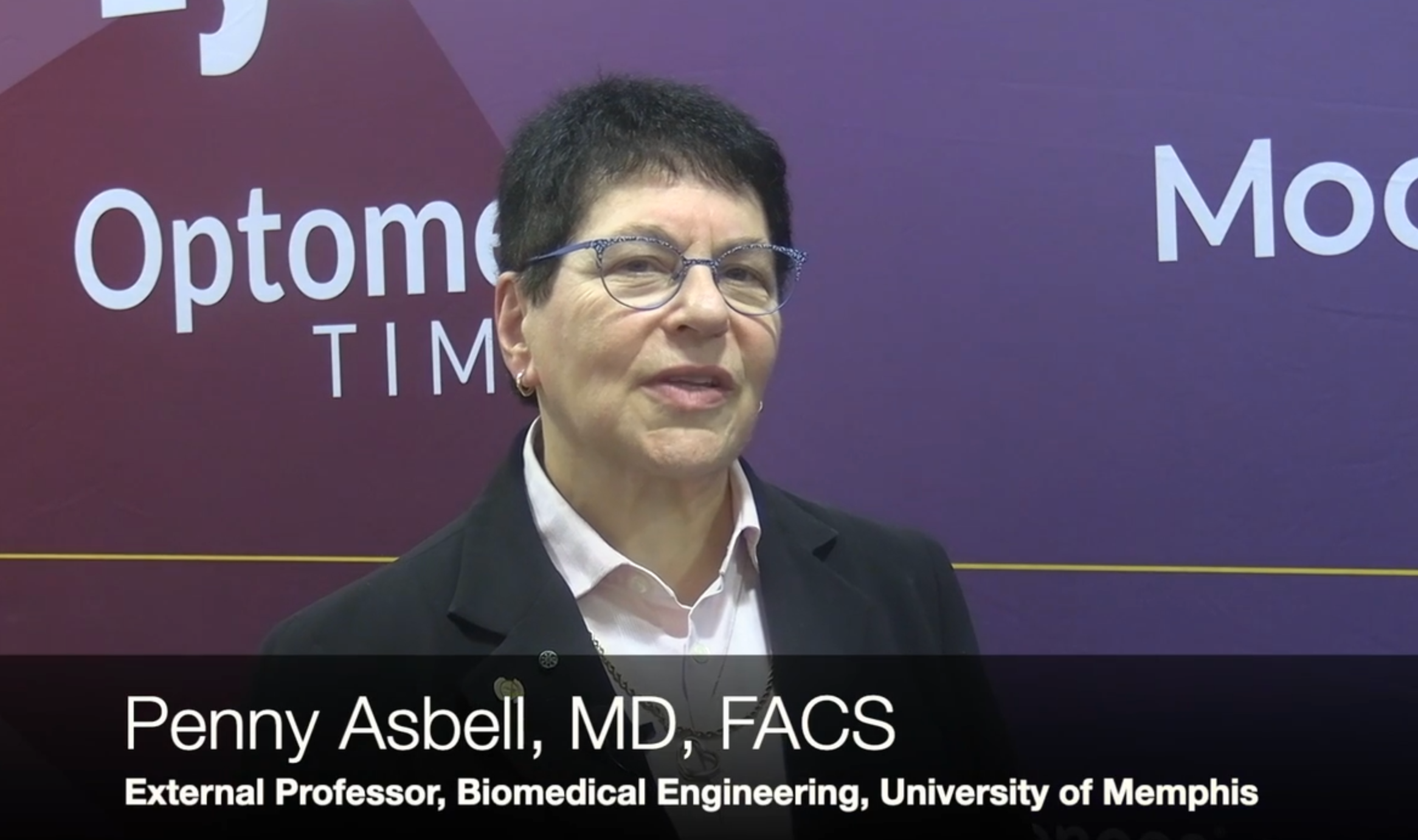 Penny A Asbell, MD, FACS speaks at the 2023 AAO meeting