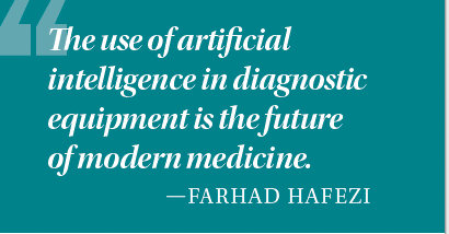 The use of artificial intelligence in diagnostic equipment is the future of modern medicine Farhad Hafezi