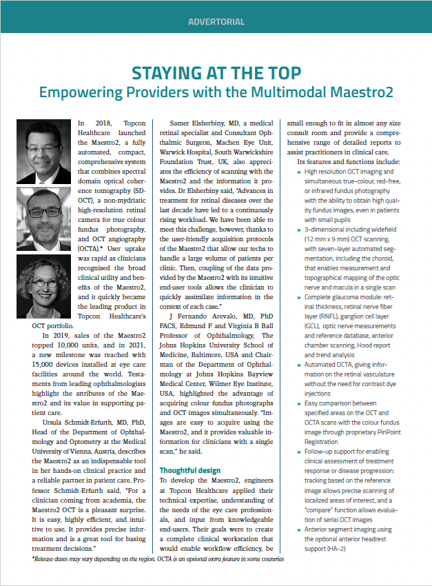 Staying at the top: Empowering Providers with the Multimodal Maestro2