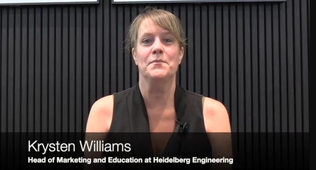 Krysten Williams, head of marketing and education at Heidelberg Engineering