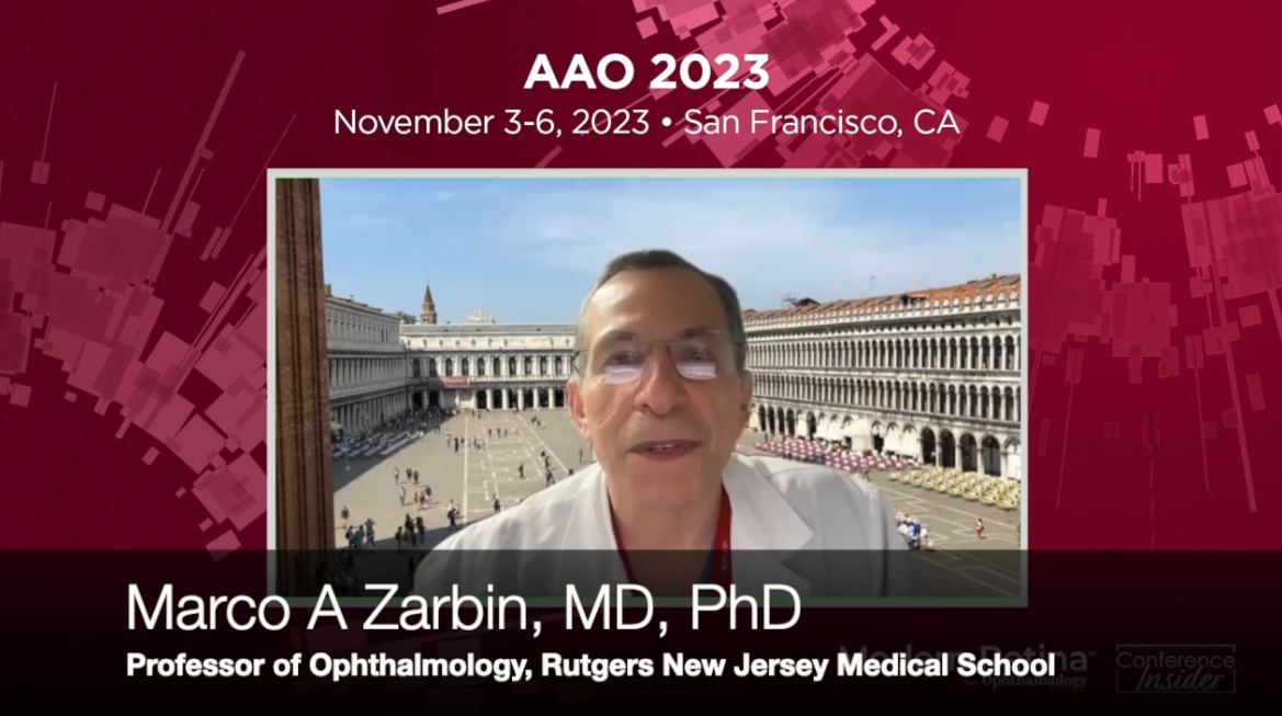 Marco A. Zarbin, MD, PhD, Professor of Ophthalmology, Rutgers New Jersey Medical School