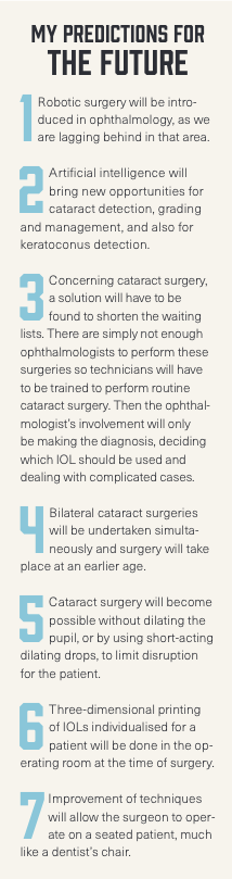 Dr Goes's predictions for the future of ophthalmology