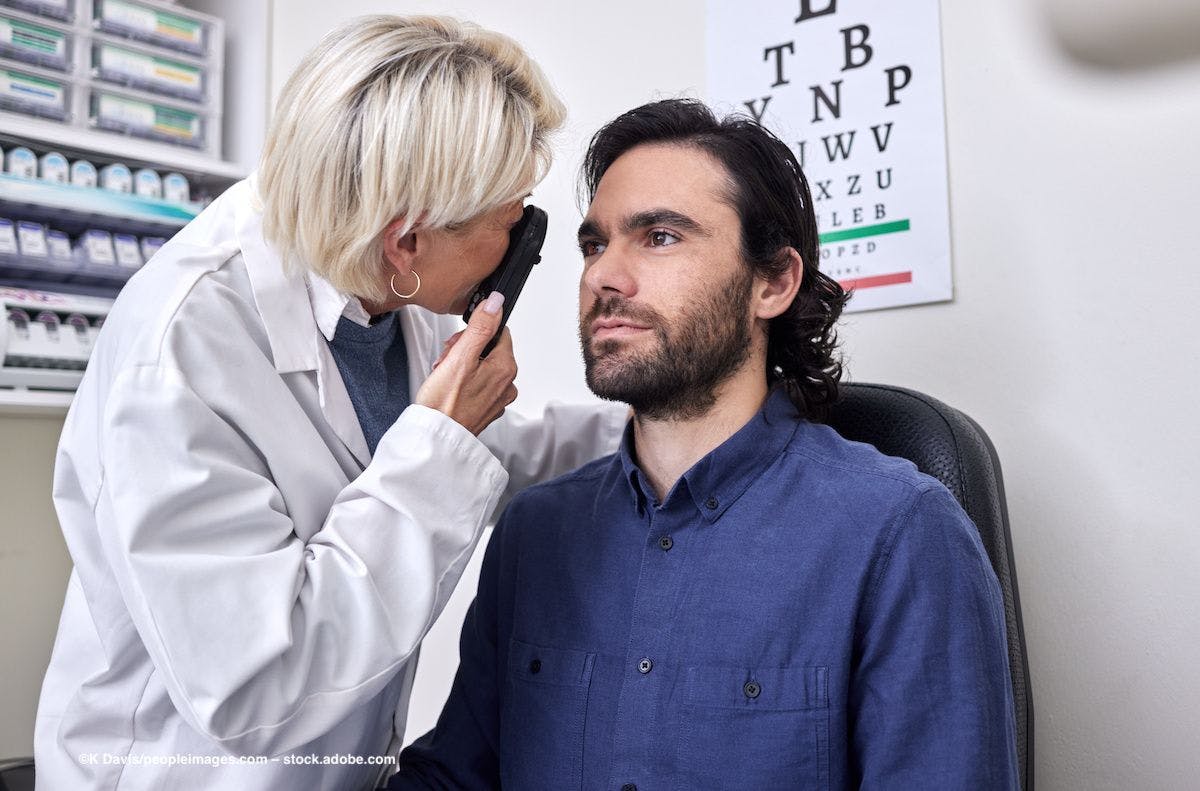 An ophthalmologist examines a patient. Image credit: ©K Davis/peopleimages.com – stock.adobe.com